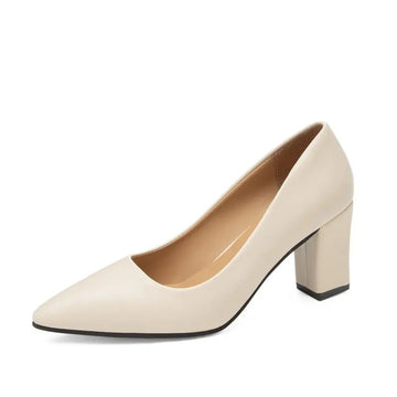 Xajzpa New High Heel Shoes Pointed Shallow Patent Leather High Heels Fashion Elegant Shoes Women Thin Heel Platform Work Shoes Pumps